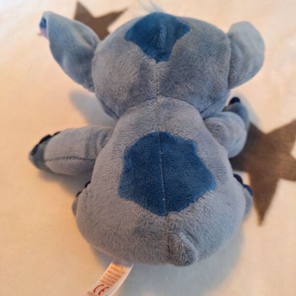 6" Plush - STITCH from Disney - Ty Beanie Baby - Lilo & Stitch Alien - 2023 - Picture 6 of 8